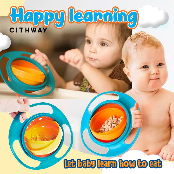Cithway™ Spill Resistant 540° Rotations Baby Bowl