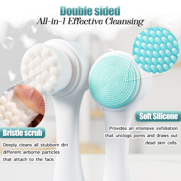 2-in-1 Deep Facial Cleansing Brush