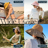 Load image into Gallery viewer, Foldable Anti-UV Ribbon Pouch Sun Hat