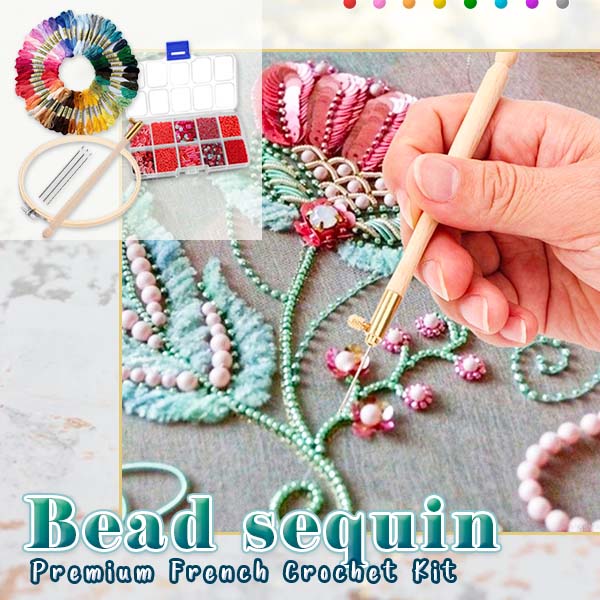 Bead Sequin Premium French Crochet Kit